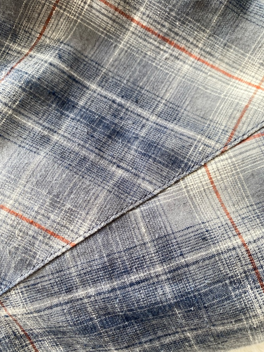 Patagonia Hemp Blend Western Snap Plaid Shirt - Men’s Small - Blue/Orange - Picture 11 of 11